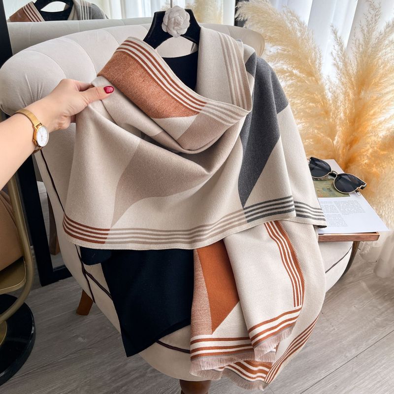 High-end Shawl Scarf For Women, Air-Conditioner Shawl, Outer Cape, Cloak, Thickened And Warm Neck Warmer For Women_voghion.com