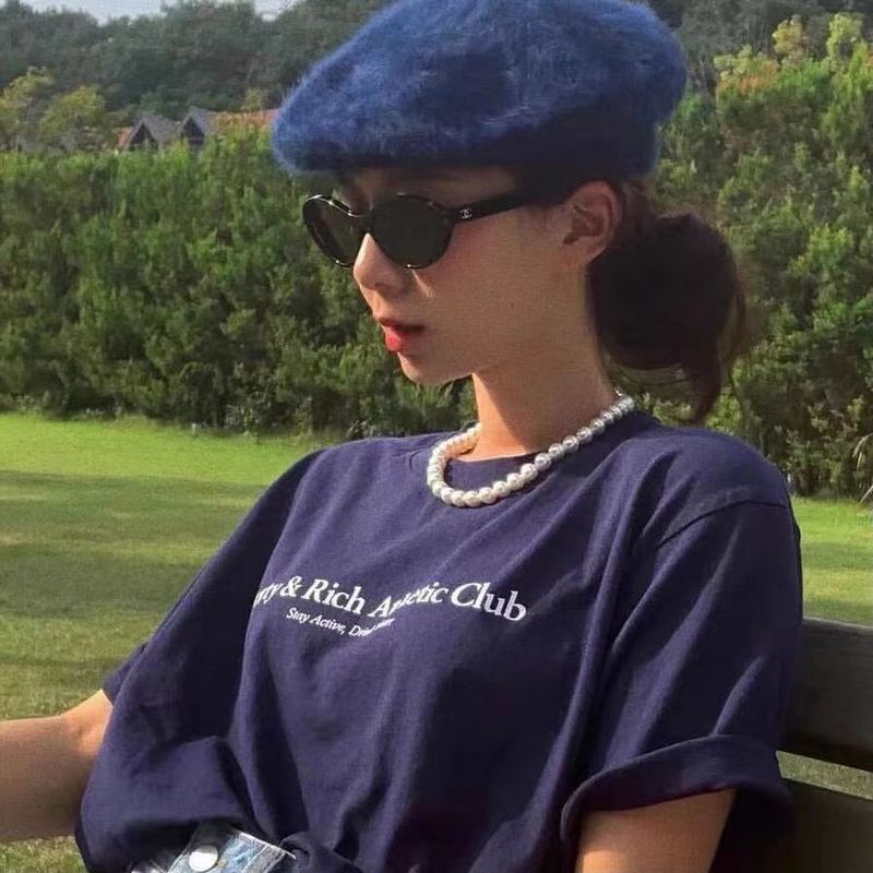 Leichte Luxus-Perlenkette im französischen Stil für Frauen in hochwertiger, eleganter All-Match-Mode-Schlüsselbeinkette Promi-Online-Promi-Halskette_voghion.com