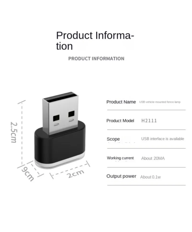 Mini luci LED USB per atmosfera, lampada decorativa al neon per interni, illuminazione di emergenza per auto, universale, portatile, per PC, plug and play_voghion.com