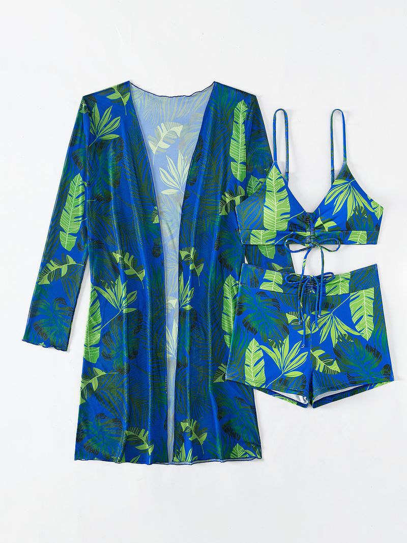 Women's Clothing Multi-color fashion bikini three-piece swimsuit for women_voghion.com