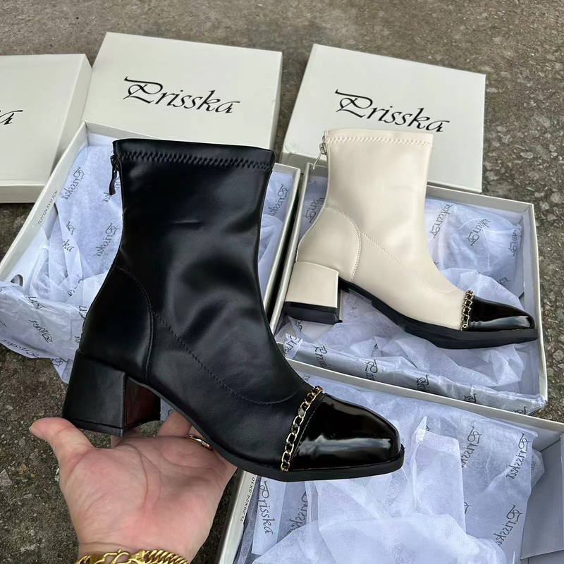 Women's Shoes trade original order trendy thick heel women's boots leather surface comfortable new style Martin boots women's boots_voghion.com