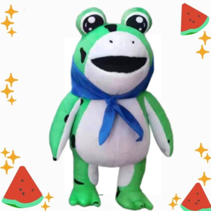 Short Adorable Plush Frog Stuffed Toy Funny Toy Plush Expression_voghion.com