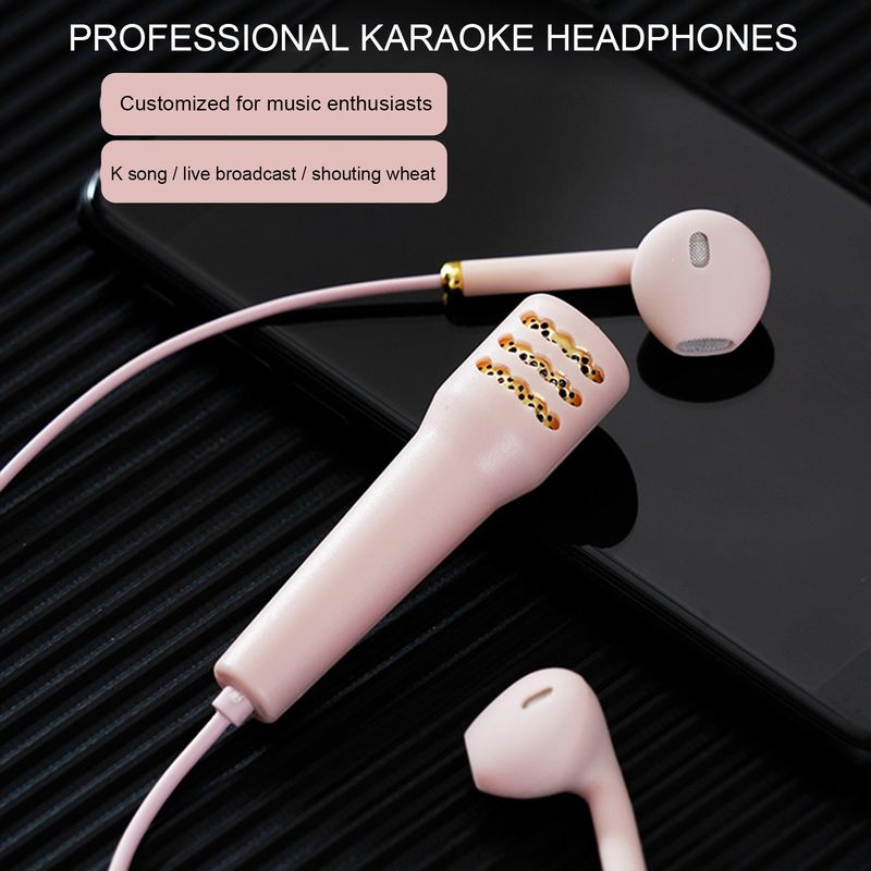 Dźwięk 1,2 m Przewodowe Praktyczne Mini Super Jakość Stylowe 3,5 mm Słuchawki douszne z mikrofonem do karaoke_voghion.com