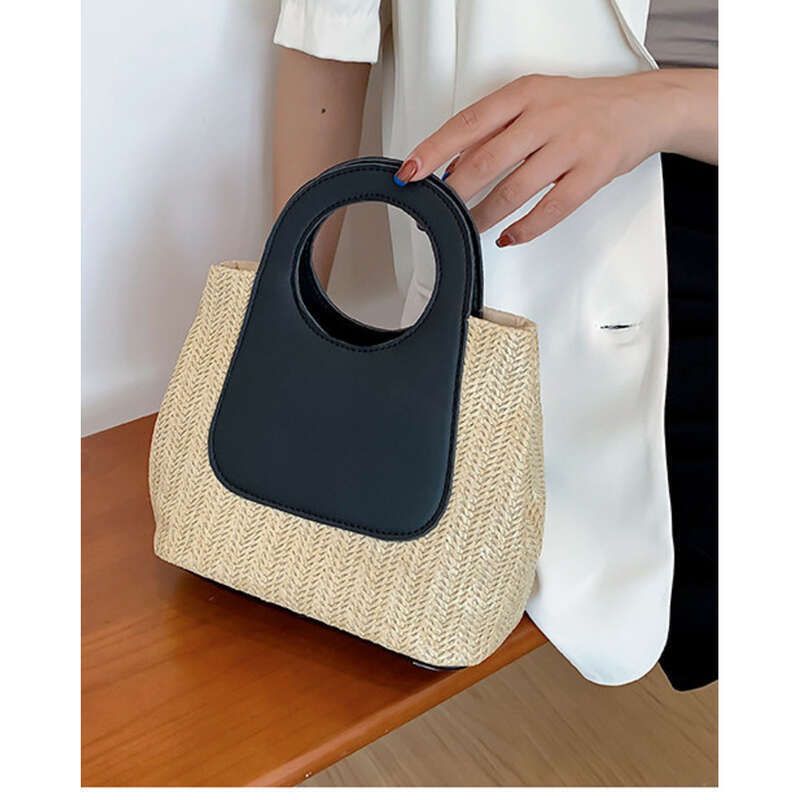 nuova borsa a tracolla semplice e alla moda, grande capacità, intrecciata_voghion.com