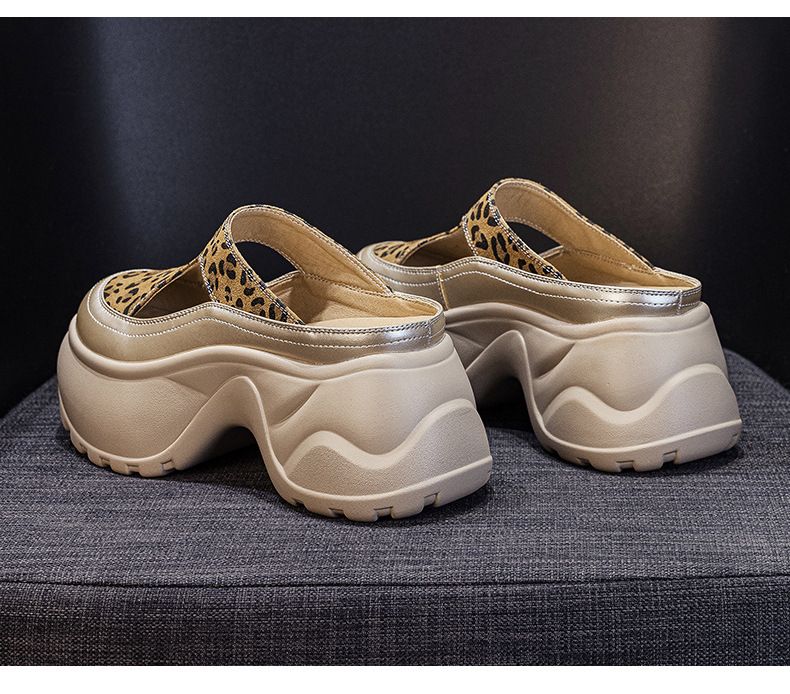 Small Thick-soled Bag Head Slippers Female One Pedal Lazy Wear Casual Versatile Cool Slippers_voghion.com