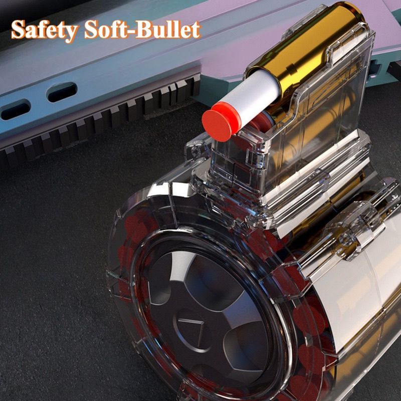 Fusil de sniper automatique à éjection de douilles sécurisée, à balles molles, modèle réduit pour jeux de tir CS en extérieur, cadeau de Noël._voghion.com