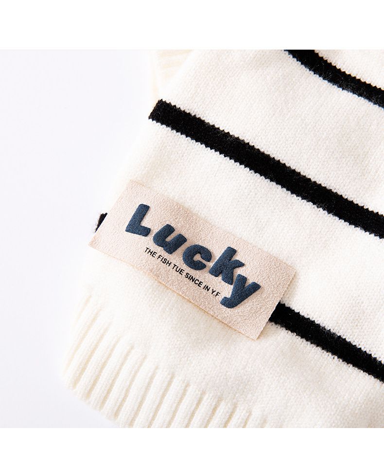 24 Jahre neuer Pullover für Katzen, Herbst/Winter, zweibeinige gestreifte Frontöffnung, dicke und warme Hundekleidung_voghion.com