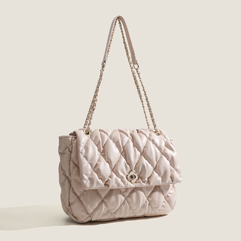 Nuova borsa a tracolla a catena versatile, estiva, trapuntata, alla moda, da ascella, casual, da donna._voghion.com