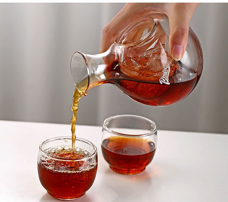 Bincoo Glass Coffee Home Sharing Latte Iced American Cold Brew Pour Over Pot Set_voghion.com