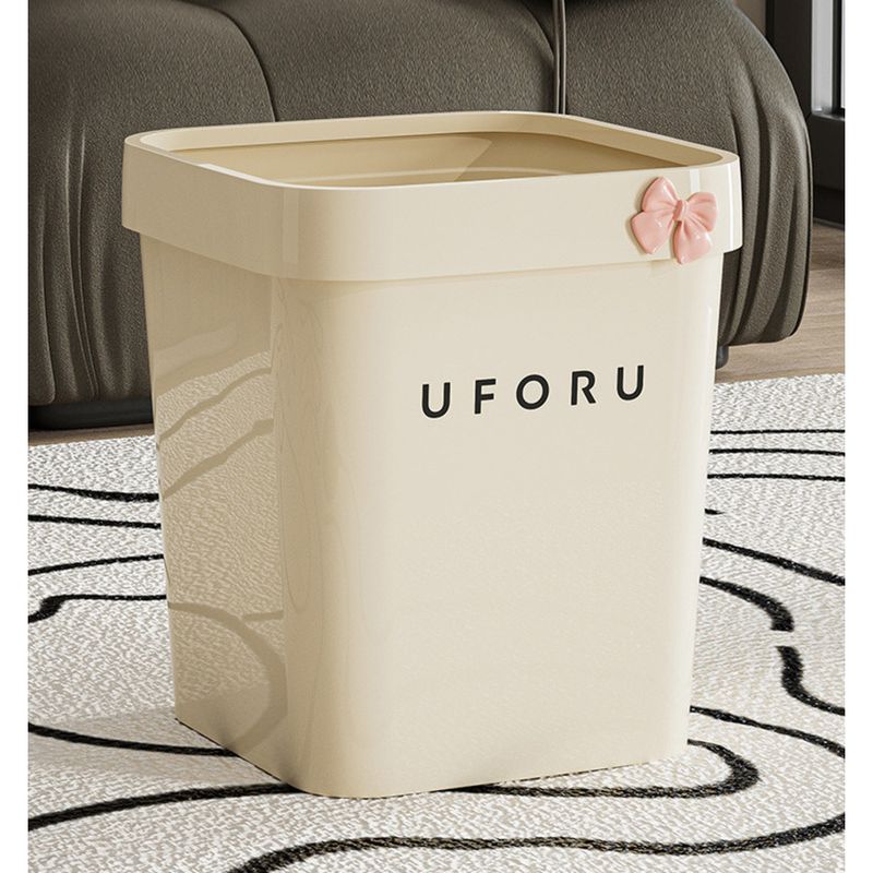 Cestino per la carta quadrato carino per uso domestico, grande capacità, di tipo aperto, per soggiorno, bagno, cucina, con pattumiera ad anello._voghion.com