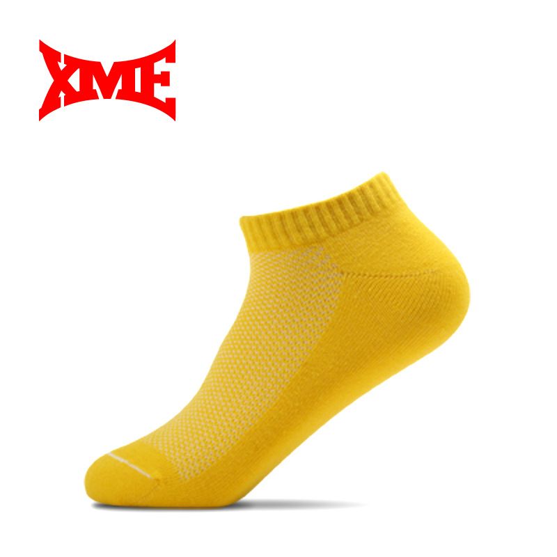 Calzini corti casual sportivi color caramello da donna in cotone XME, calzini regalo_voghion.com
