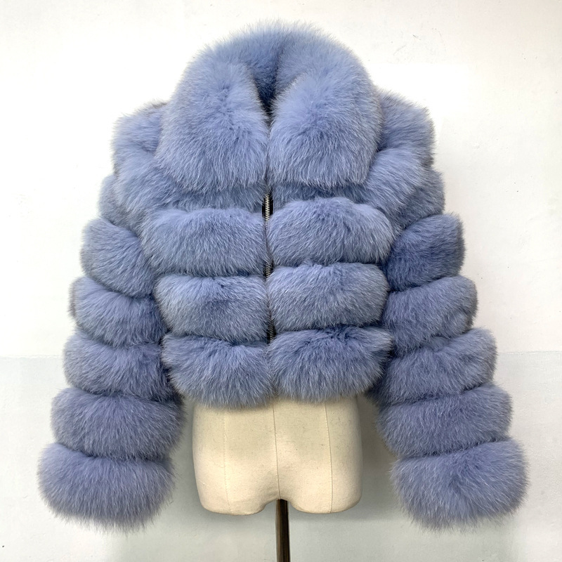 Women's sleeves imitation fur coat women's autumn and winter warm coat plush coat trendy_voghion.com