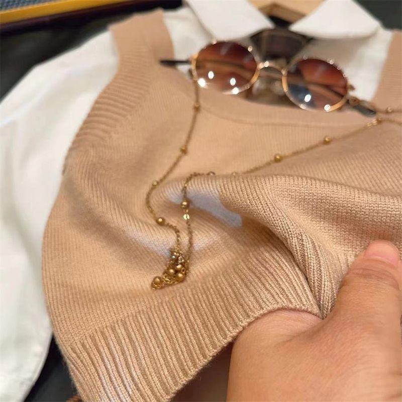 Abbigliamento per bambini abbigliamento per bambini ragazze stile college camicia gilet gonna plissettata completo 2024 gonna scozzese completo tre pezzi_voghion.com