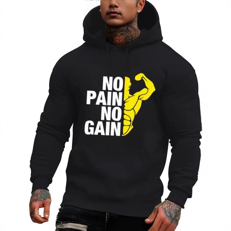 Großes lockeres Herren-Sweatshirt mit Buchstaben-Print, lässig, atmungsaktiv, mit Kapuze, lange Ärmel, S-2XL, europäische Größe_voghion.com