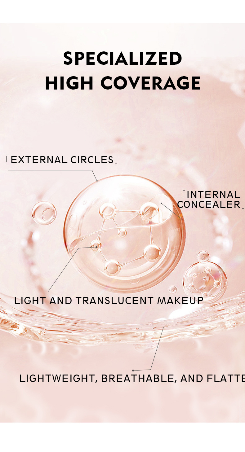 LACHAVA Periorbitale Augenringe, langanhaltender, nicht klebender Puder, 15-Farben-Concealer, Grundierungs-Make-up_voghion.com