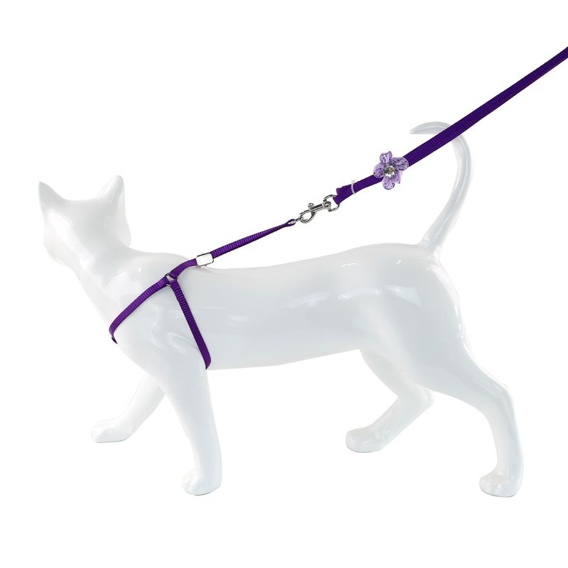 Puppy Diamond Patroon Multi-Kleur Nylon Lijn Borsttuig Kat Hond Ketting_voghion.com