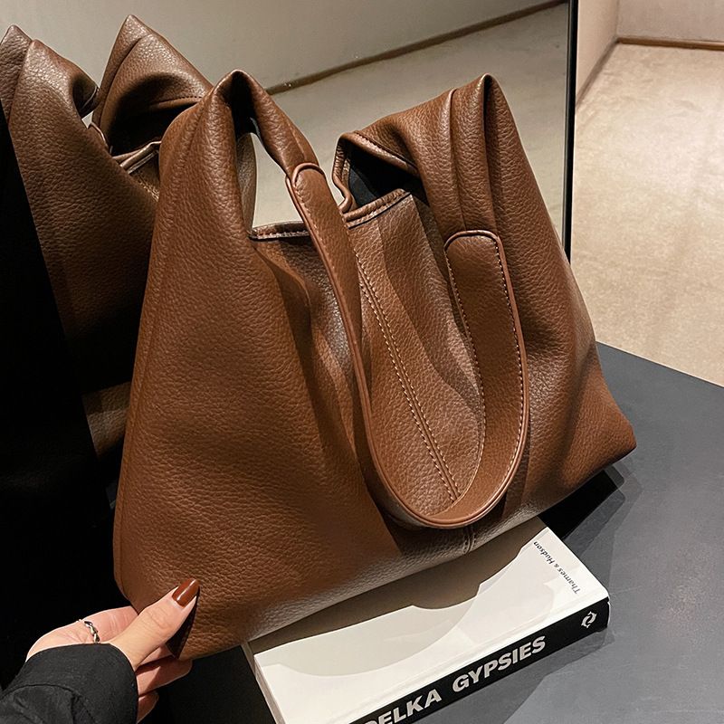 Große Kapazität für Frauen Frühling Sommer Neue Mode Single Shoulder Hochwertige Textur Mutter-Tochter-Eimer Pendler_voghion.com