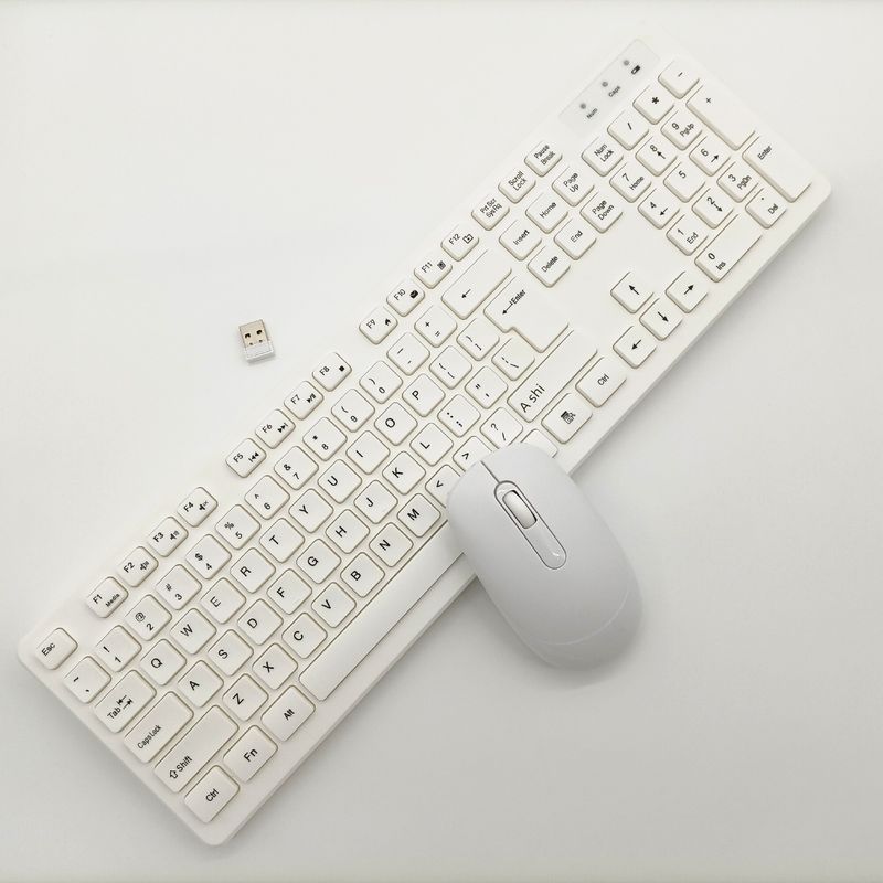 Set di mouse e wireless rosa cioccolato per ufficio, computer portatile all-in-one, tastiera silenziosa per ragazze_voghion.com