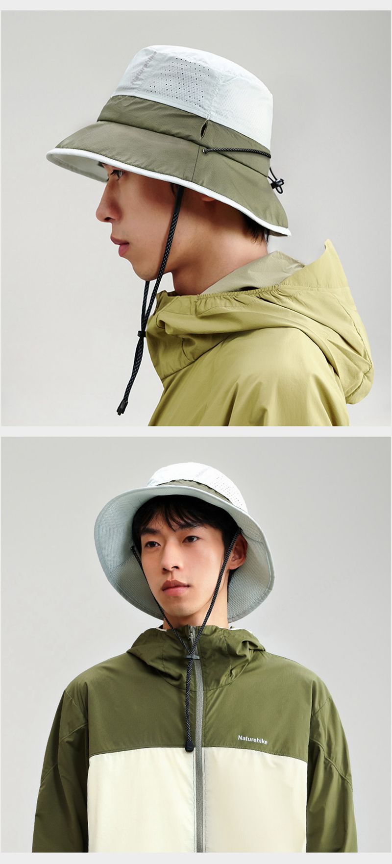 Fashion Naturehike Summer Bucket Hat For Men Fisherman Cap Fishing Outdoor Sunshade Big Brim Sunscreen Riding Hiking Suncreen_voghion.com