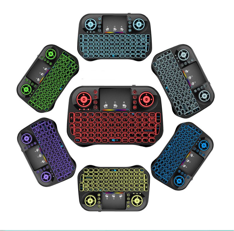 Backlit Mini Touch Android Rechargeable Wireless Keyboard_voghion.com