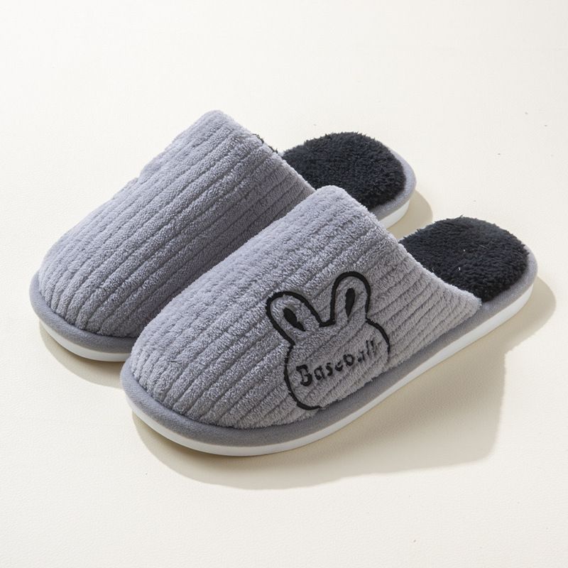 Pantofole da donna in cotone 2024, nuove, per interni ed esterni, con suola spessa e morbida al tatto, per l'inverno_voghion.com