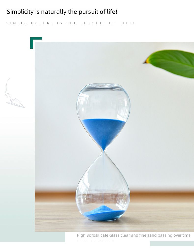 Clessidra in vetro trasparente da 5/10/30 minuti/60 minuti, vendita diretta all'ingrosso in fabbrica_voghion.com