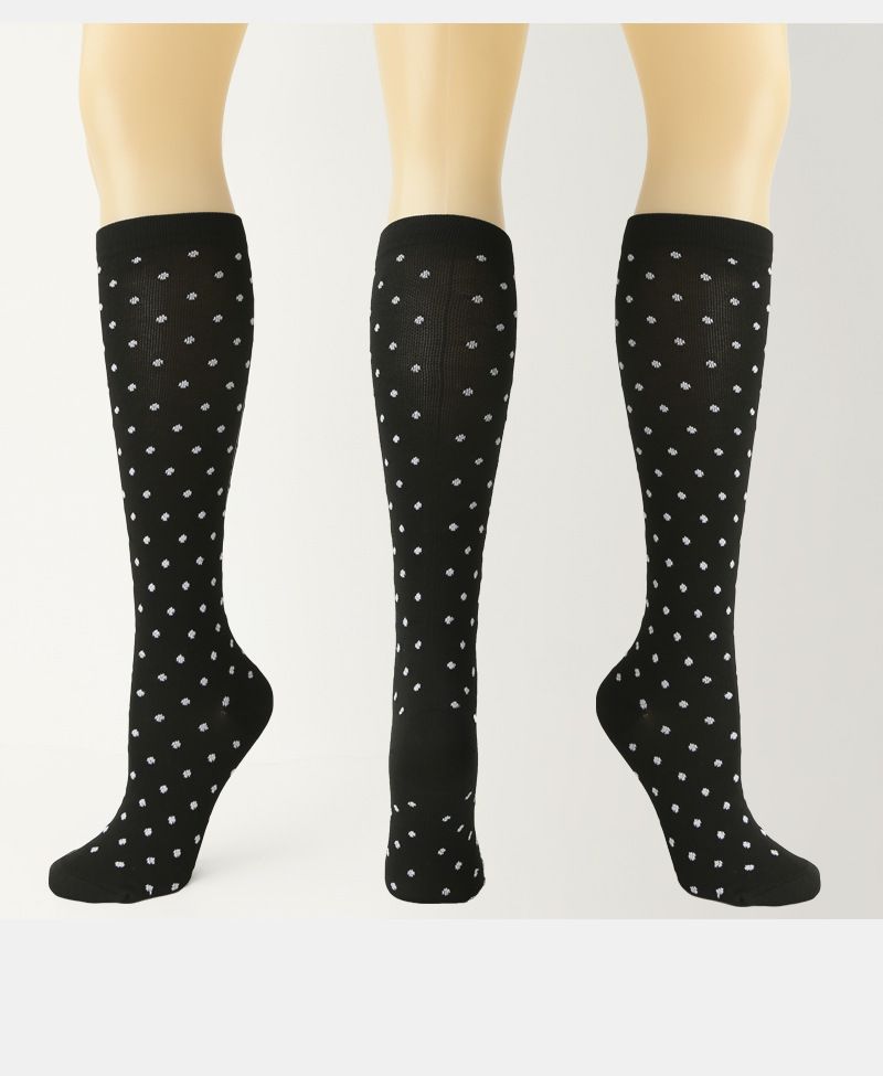 Calcetines de compresión deportivos de verano Calcetines deportivos Calcetines elásticos Medias blancas y negras para hombres y mujeres Calcetines de presión_voghion.com