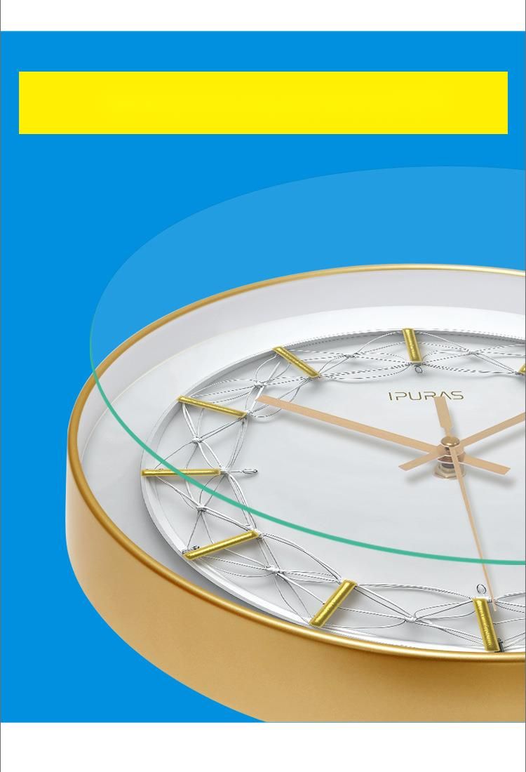 Eupula 7048 Nordic Fashion Light Luxury Living Room Creative Wall Watch Silent Quartz Home Clock_voghion.com