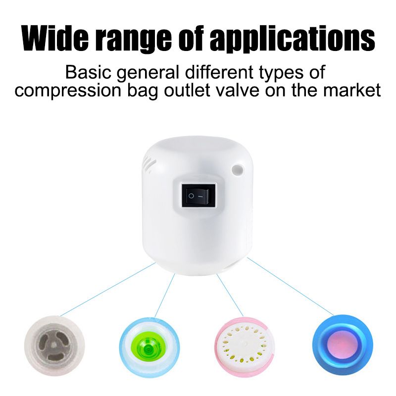55W kraftfull vakuumpump för kläder, lämplig för förvaringspåsar i hemmet, förvaringspåsar för resor, elektrisk förslutning, sparar utrymme_voghion.com