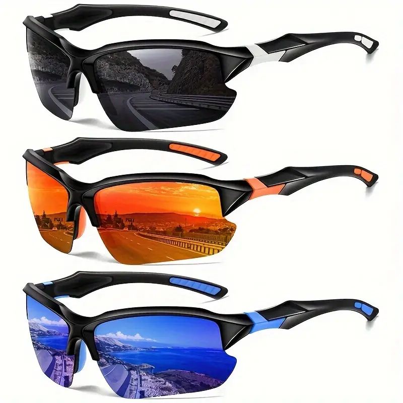 Lunettes de soleil polarisées de sport à la mode pour hommes et femmes, cyclisme, course à pied, pêche, lunettes d'extérieur légères_voghion.com