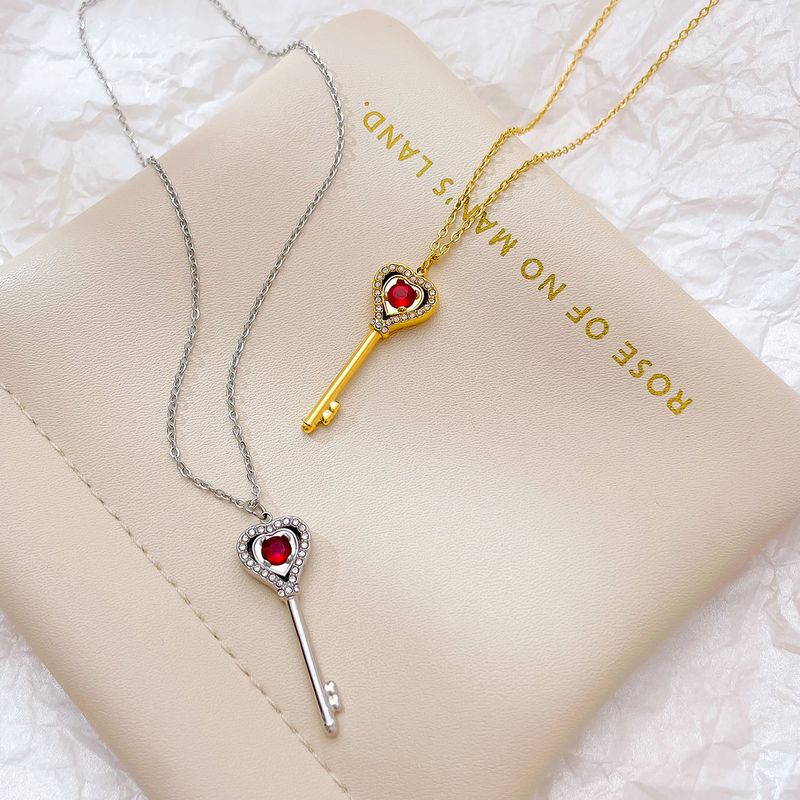 Smart Key Necklace Pendant Simple And Versatile Design Collarbone Chain Women's Gift Jewelry_voghion.com