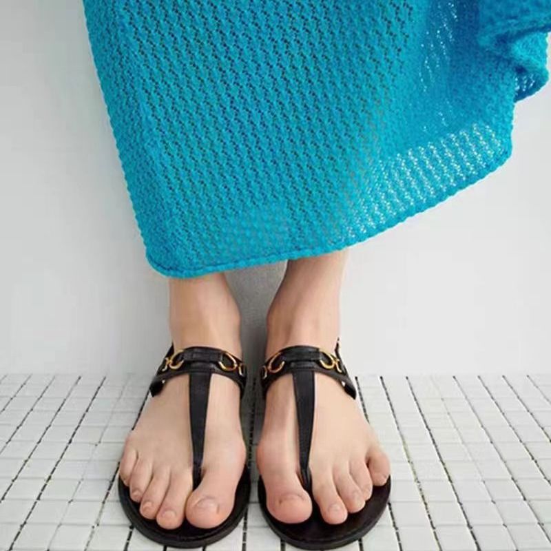 Καλοκαιρινά, νέα, μοντέρνα, ευέλικτα, εορταστικά, καφέ ρωμαϊκά σανδάλια με σφήνα για γυναίκες, 2025, για γυναίκες_voghion.com