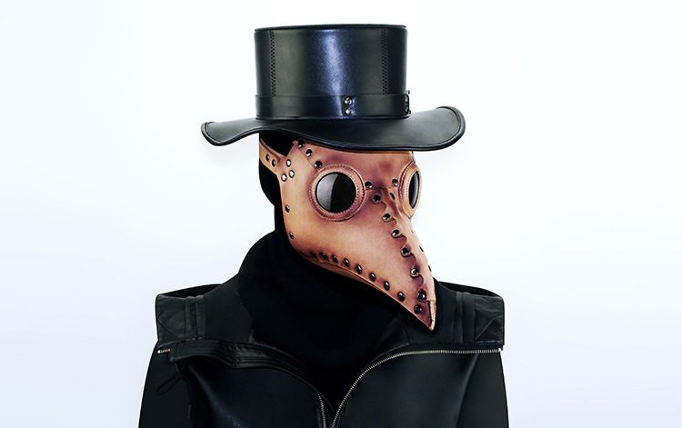 Mască medievală steampunk cu cioc de ciumă, nouă, anime, decorațiuni pentru petrecere de Halloween_voghion.com
