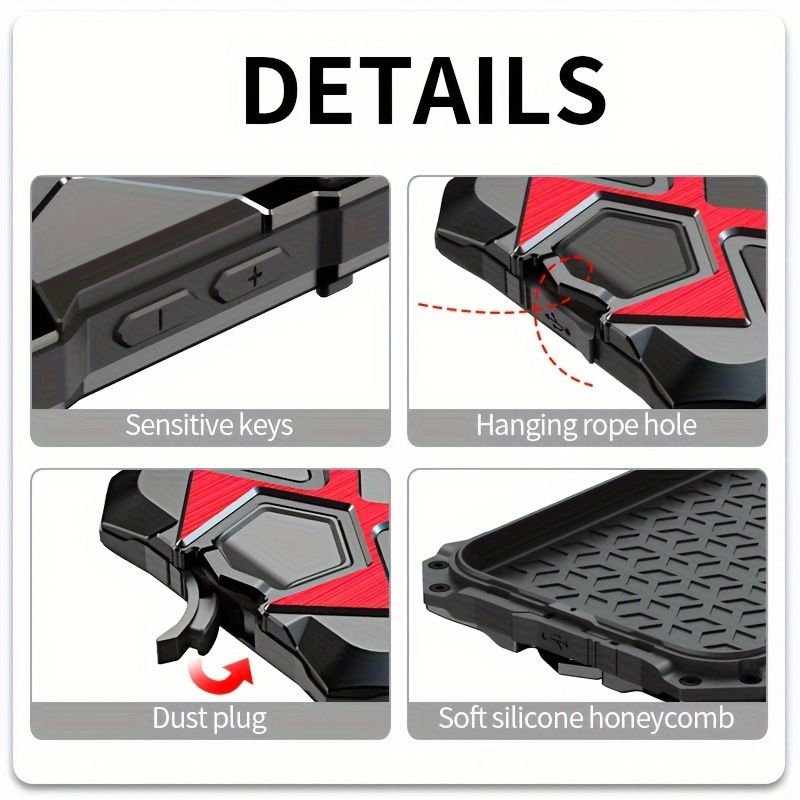 For 15 14 13 Pro Max 12 Xs 11 8 Plus Case XR SE3 SE2 Mini 7 Drop Protection Metal +Silicone Triple Protection Phone Case_voghion.com