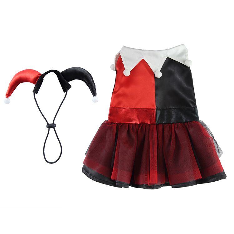 Divertente costume da clown mago per Halloween e Natale, per cani_voghion.com
