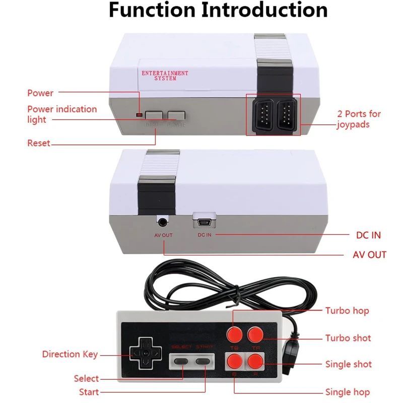 Mini console per videogiochi portatile retrò_voghion.com