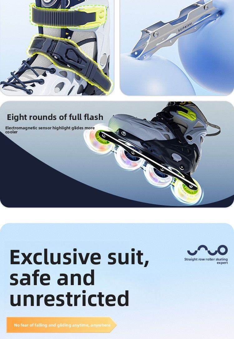 Children's Beginner Full Set 3-12 Years Old Boys Shoes Roller Skates Girls_voghion.com