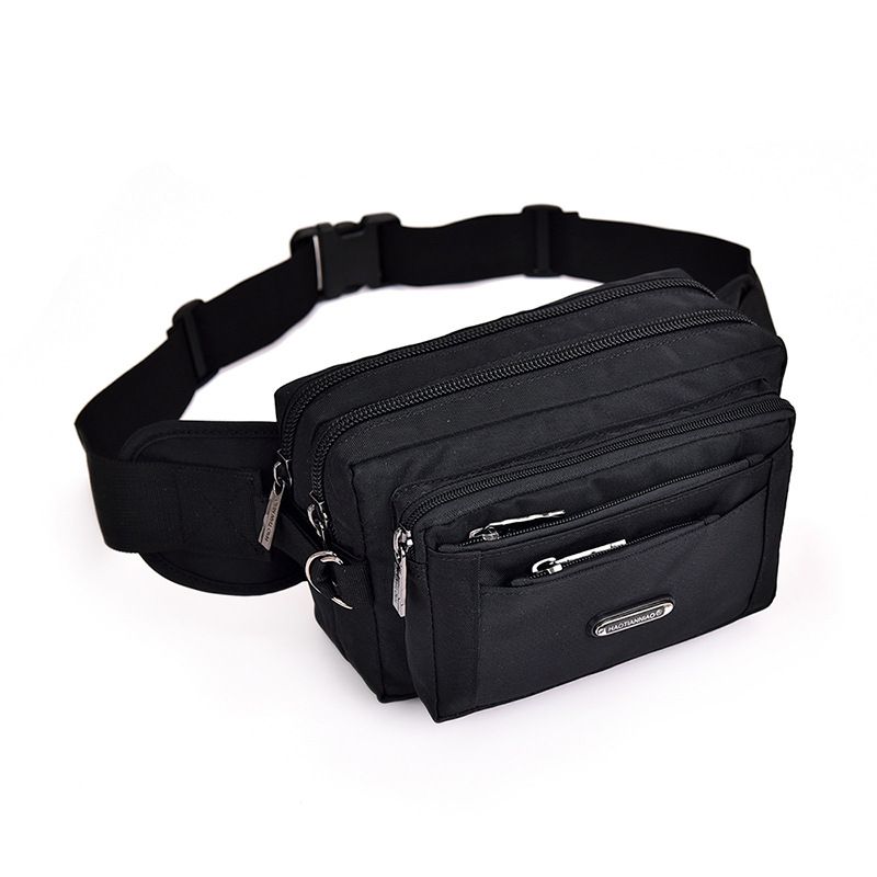 Oxford-Stoff Taille Radfahren Eng anliegende Anti-Diebstahl Kleine Crossbody Outdoor Sports Running Herrentasche_voghion.com
