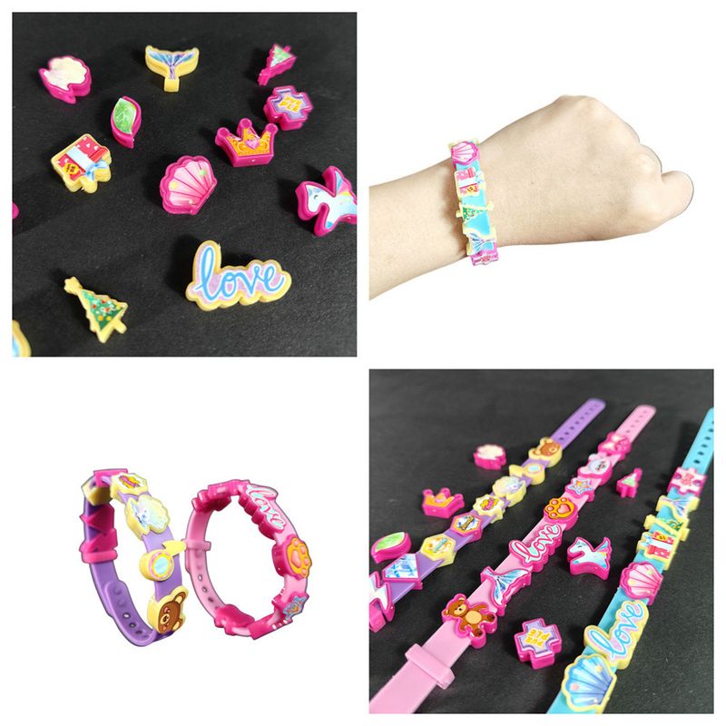 Fun beaded bracelet girl toy DIY production material package baby handmade gift children's small toys_voghion.com