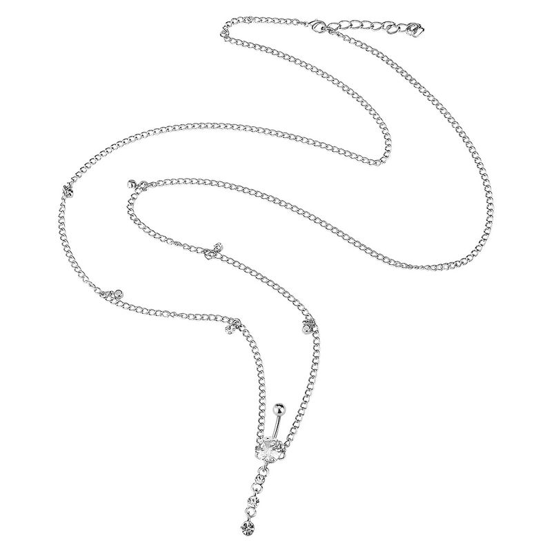 Gioielli piercing popolari, ciondolo in zircone, catena per la vita, piercing all'ombelico, fibbia per l'ombelico_voghion.com