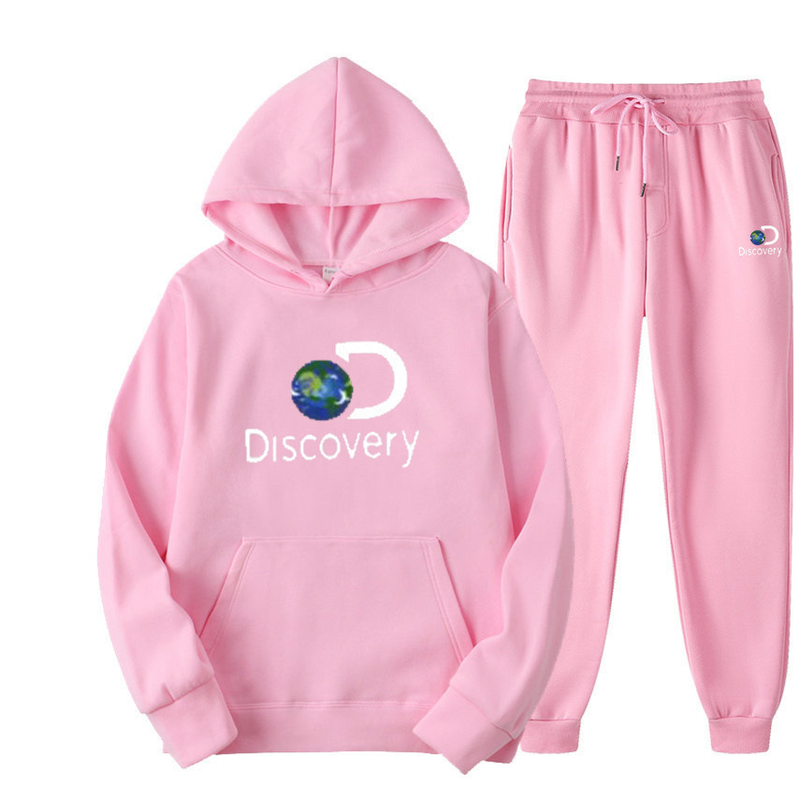 Novo moletom com capuz quente e de pelúcia, estilo primavera/outono, da moda, 2024, para homens e mulheres, conjunto esportivo casual_voghion.com