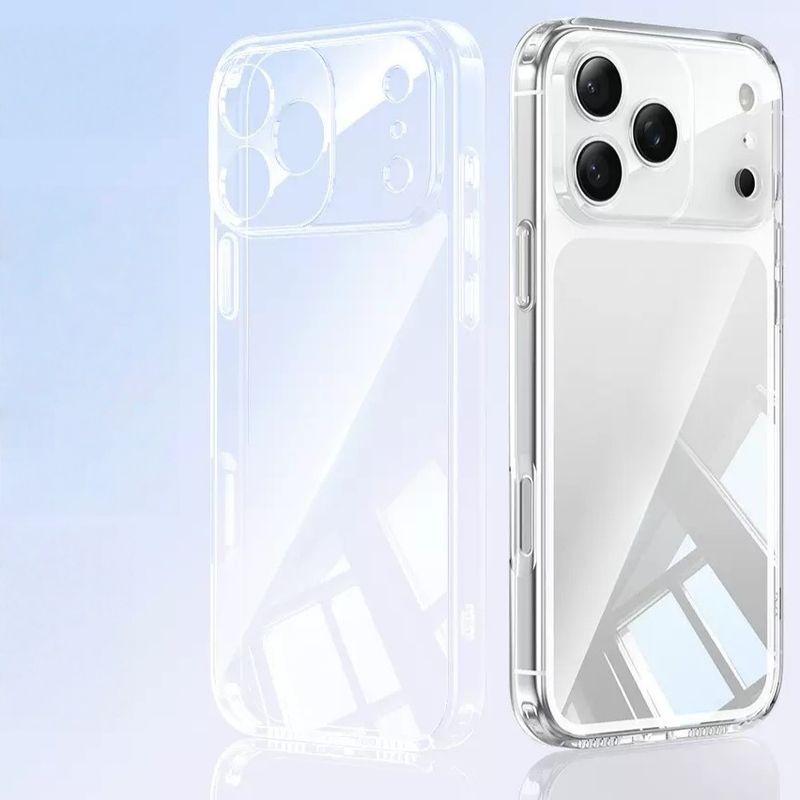 Transparent TPU Shockproof Protection Phone Case For IPhone 17 ProMax/17 Pro/1 /Air/16/15/14/13/12/11 - Clear_voghion.com