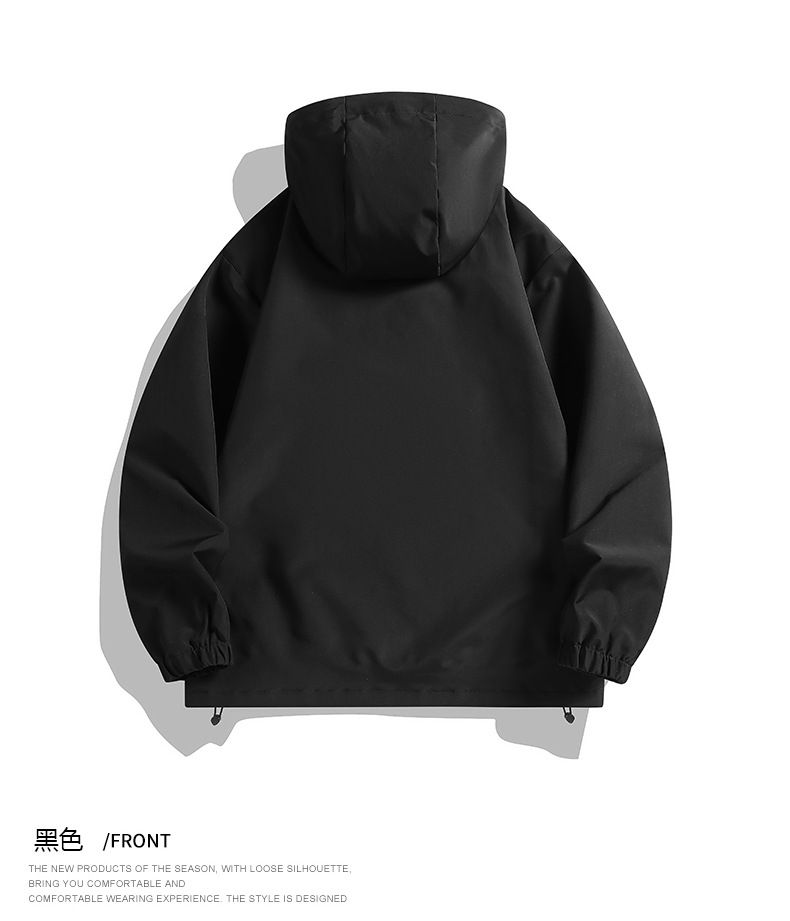 American Style Outdoor Windproof Men Waterproof Spring Autumn Loose Functional Diagonal Zipper Hiking Sports Jacket_voghion.com