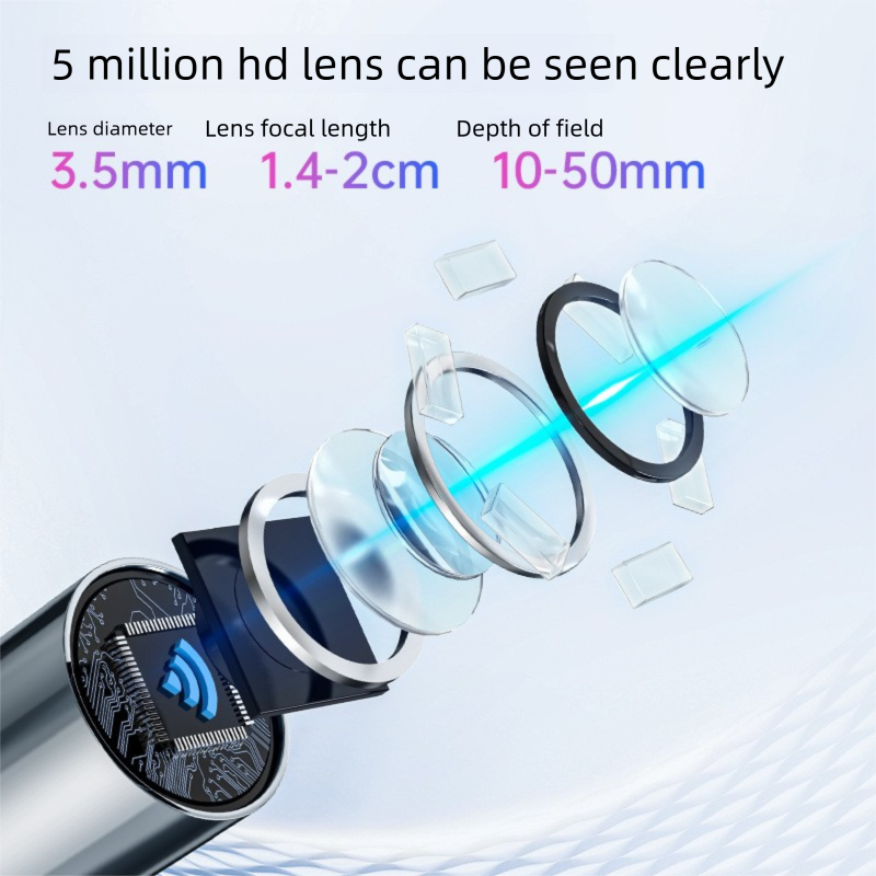 Strumento di rimozione del cerume Visual Pick HD Endoscopio intelligente per la pulizia dell'orecchio per bambini e anziani con luce_voghion.com