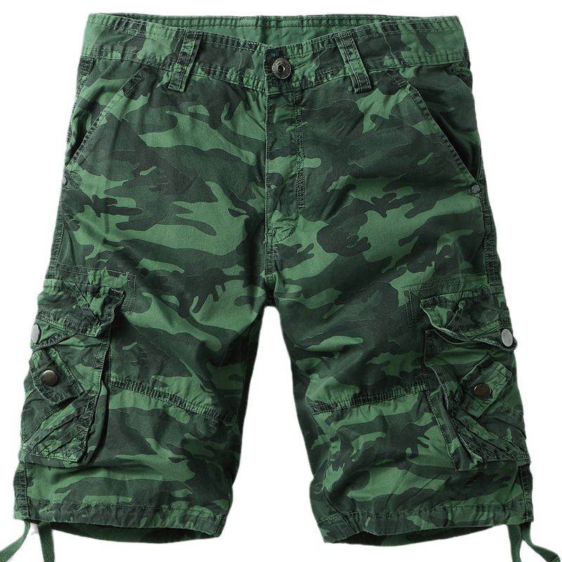 2025 New Men's Casual Shorts, Multi Pocket Work Mid Length Pants, Trendy Oversized Pants_voghion.com