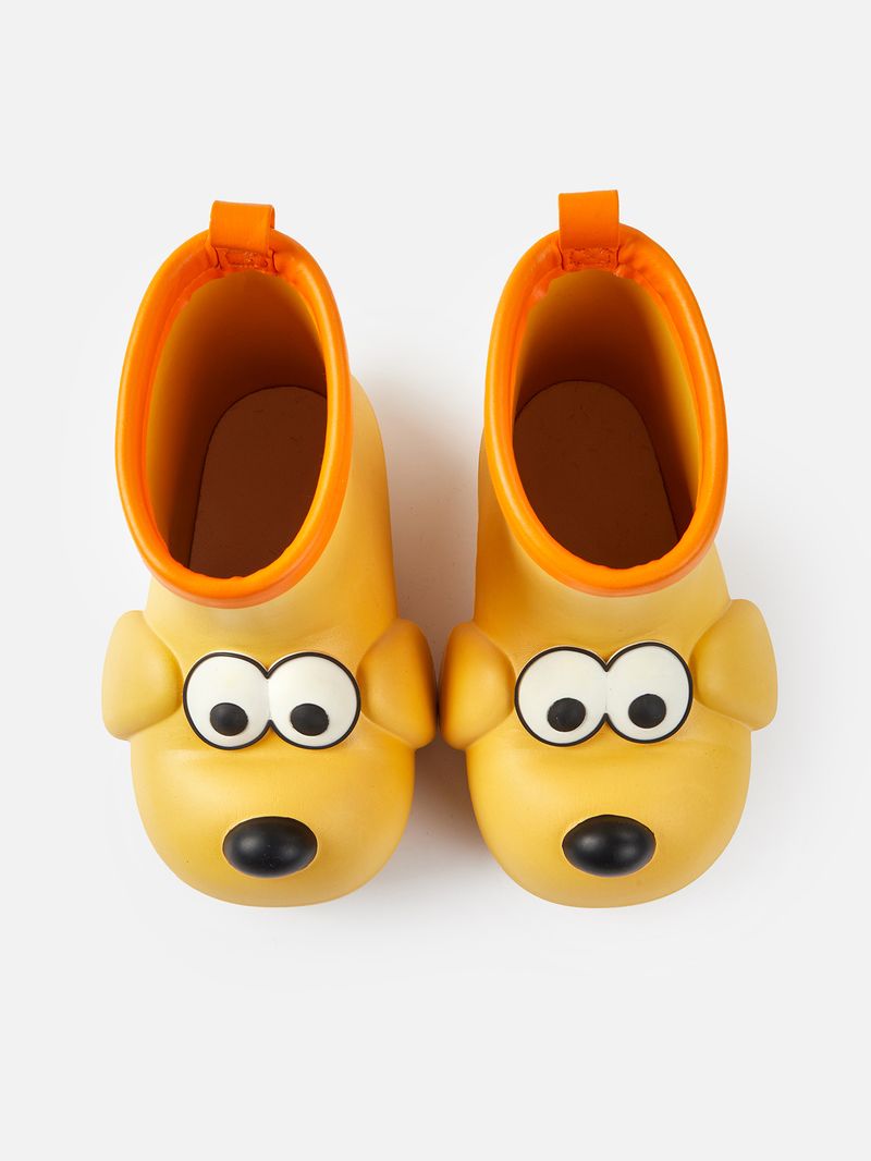 Welpen Kinder Regenstiefel Junge rutschfeste Kleinkind Baby Wasserschuhe weibliches Modell Überschuhe Mädchen wasserdicht Gummi_voghion.com