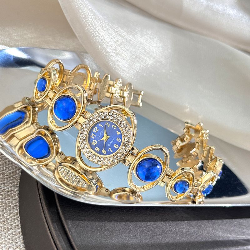 Orologio da donna alla moda, digitale, di lusso, con pietra, semplice, con decorazione a forma di nebulosa, per lavoro quotidiano, compleanno, anniversario, regalo di San Valentino_voghion.com