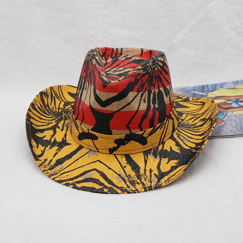 hard style western cowboy hat for traveling and shopping men's hat can be styled as a jazz hat_voghion.com