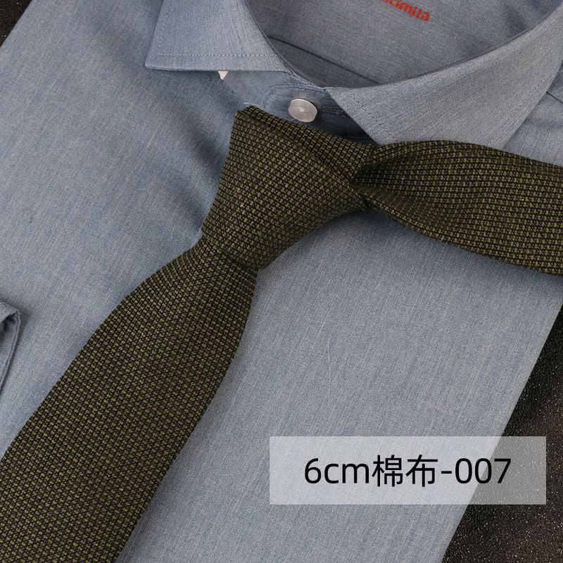 Cravatta britannica annodata a mano, stile college retrò, casual giapponese, colore scuro, in cotone, a quadri piccoli, fornitura diretta dalla fabbrica_voghion.com