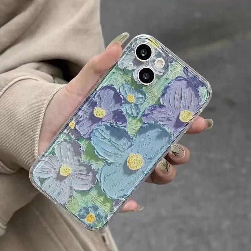 For IPhone 16e 16 15 Pro Max Plus 14 13 12 11 Pro Max Plus Mini XR XS MAX 7 8 6 6s Plus 5 5s Smile Colorful Sunflowers Cases Soft TPU Protective Cover_voghion.com